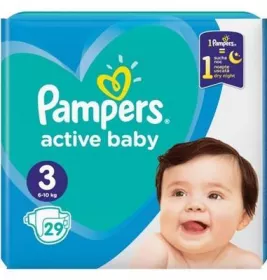 *Подгузники Pampers Active baby Midi 6-10 кг №29