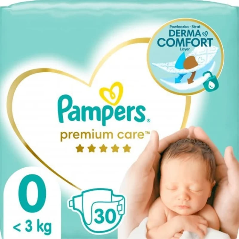 Підгузки Pampers Premium Care Newborn <3 кг №30