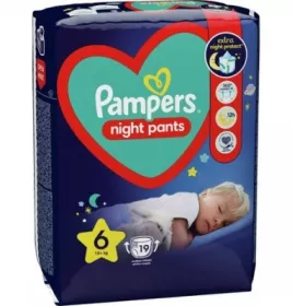 Підгузки-трусики Pampers Pants нічні Giant 6 (15+ кг) №19