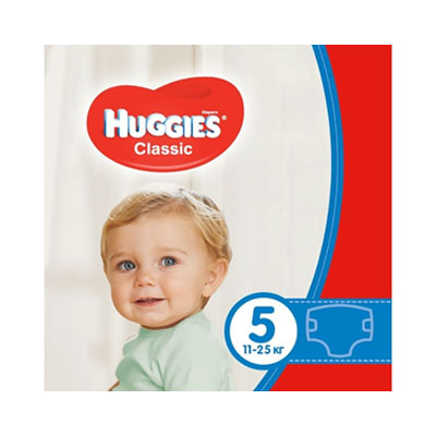 *Підгузки Хаггіс Classic 11-25кг №40