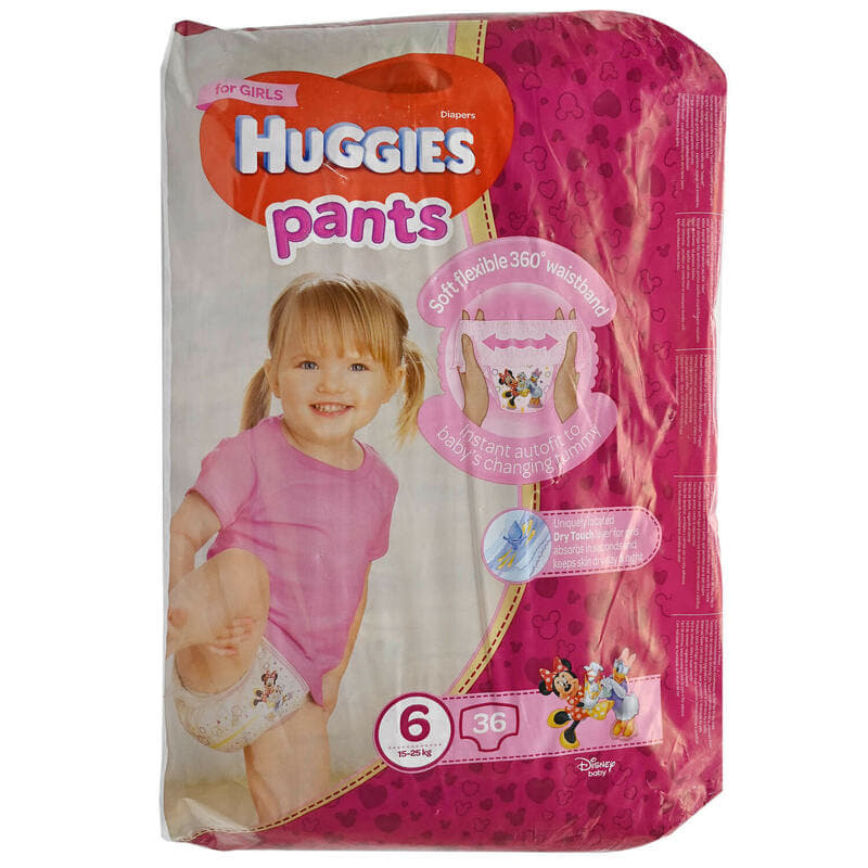 *Подгузники-трусики Хаггис Pants 6 Mega Girl 15-25 кг №36 (девочки) *Подгузники-трусики Хаггис Pants 6 Mega Girl 15-25 кг №36 (девочки)