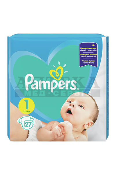 Підгузники Pampers BABY-DRY PLUS Newborn №27