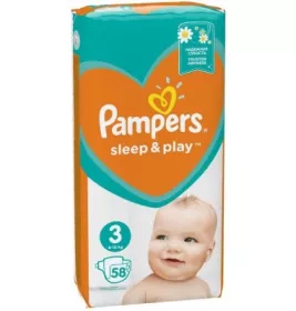 *Подгузники Pampers Sleep&Play Midi 6-10 кг 58шт. №1