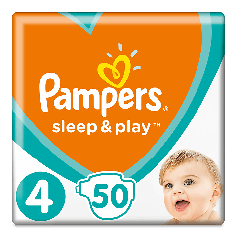 *Підгузники Pampers Sleep&Play Maxi 9-14 кг (50) №1