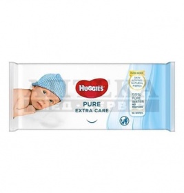 *Серветки вологі Хаггіс Pure Extra Care №56