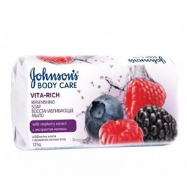 *Мыло Jonsons Body Care Vita Rich Восстанавливающее с экстрактом малины 90 г