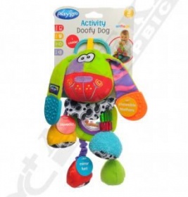 *Погремушка-прорезыватель Playgro Дуффи Щенок 0101300 от 0 мес
