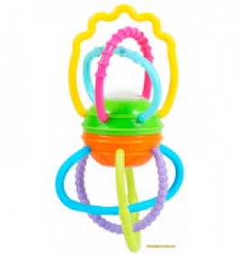 *Брязкальце-прорізувач Kids II Кольорові спіральки