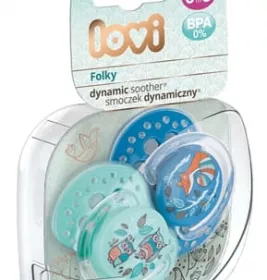 *Канпол Пустышка (22/841) сил. динам. 0-3 мес boy Lovi Folky 2 шт