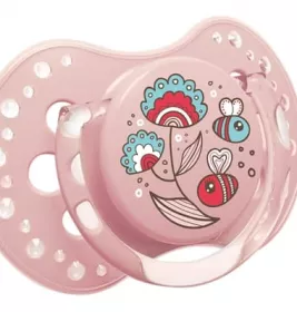 *Канпол Пустышка (22/841) сил. динам. 0-3 мес girl Lovi Folky 2 шт