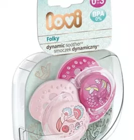 *Канпол Пустышка (22/841) сил. динам. 0-3 мес girl Lovi Folky 2 шт