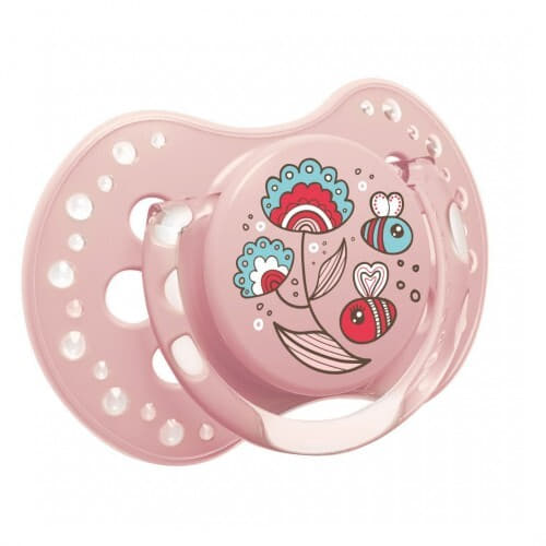 *Канпол Пустышка (22/842) сил. динам. 3-6 мес girl Lovi Folky 2 шт