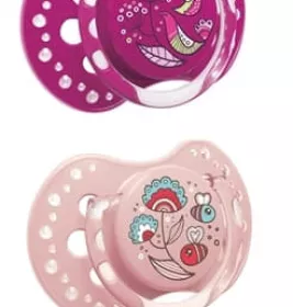 *Канпол Пустышка (22/842) сил. динам. 3-6 мес girl Lovi Folky 2 шт