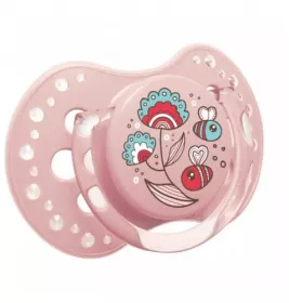 *Канпол Пустышка (22/842) сил. динам. 3-6 мес girl Lovi Folky 2 шт