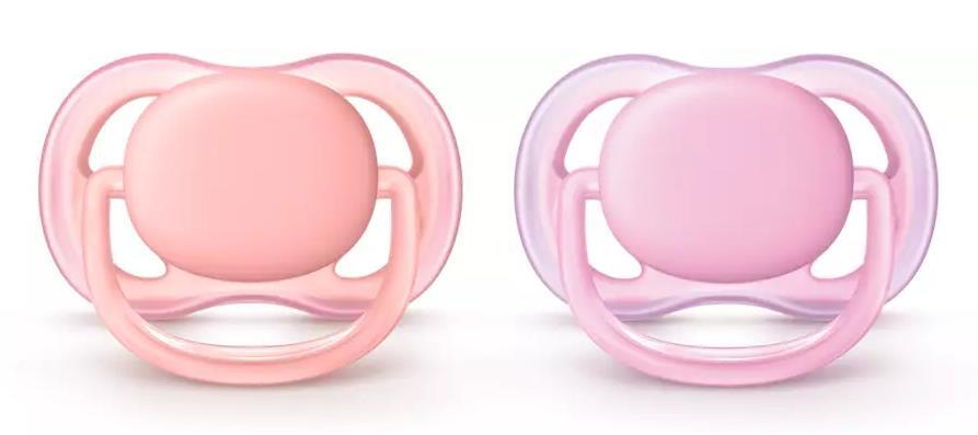 *Пустушка Avent 245/20 дівчинка 0-6 міс 2шт