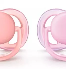 *Пустушка Avent 245/20 дівчинка 0-6 міс 2шт