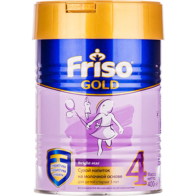 *Сухой молочный напиток Friso 4 Gold (от 3-х лет) 400 г