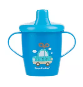 *Канпол  Кружка (31/200) непроливайка Toys 250 мл син.
