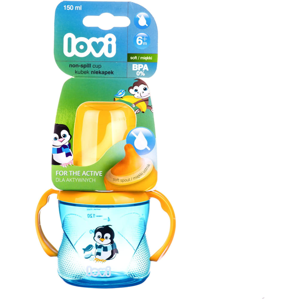 *Канпол Кружка (35/321)  непролив. с мягк. насад. 6+ 150мл LOVE бирюз