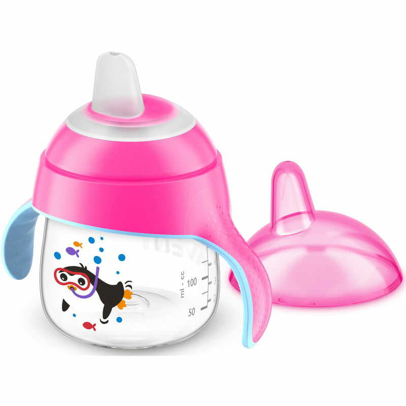 *Чашка Avent 751/07 непроливайка з носиком дівчинка 6+ міс 200мл