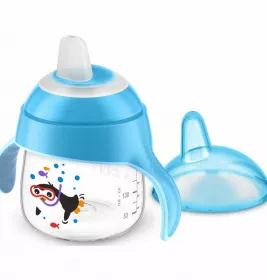 *Avent чашка-непроливайка з носиком 200мл 6+ міс.хлопчик 3931397