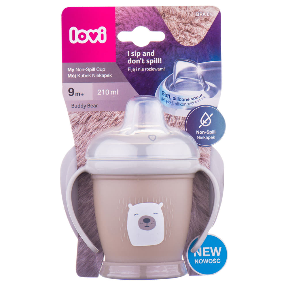 LOVI кружка непроливайка 210мл Buddy bear 35/349