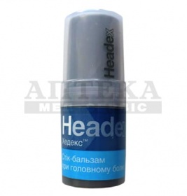 *Стік-бальзам Хедекс від головного болю 3,2 г