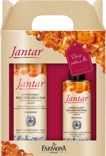 Набір Farmona Янтар (молочко для тіла 200мл+бальзам для рук 100мл)