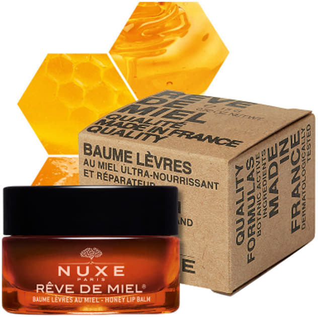 *Бальзам NUXE Медова мрія для губ Захист бджіл 15г