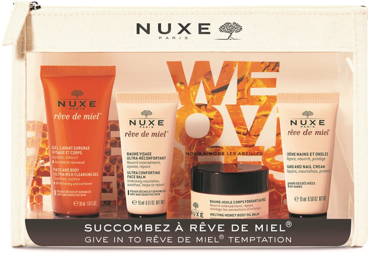 *Набір NUXE Медова мрія (гель30+бальз.д/обл15+бал/тіла 30+кр/рук15)