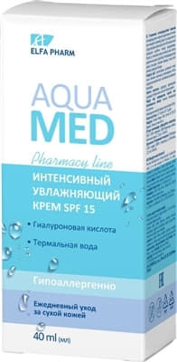 *Эльфа Aqua Med Интенсив. увл. крем SPF15 40мл