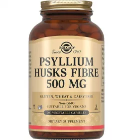 Солгар (Solgar) Псилліум (лушпиння насіння подорожника) 500мг капс. №200