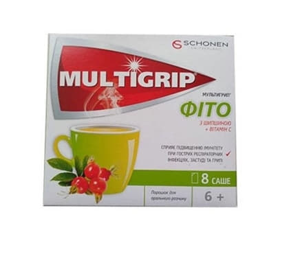 *Мультигрип фіто з шипшиною пор. саше №8
