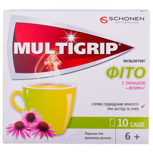*Мультигрип фіто з ехінацеєю пор. саше №10