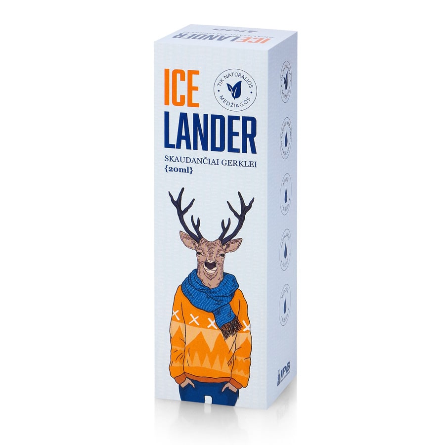 *Ісландский спрей від кашлю IceLander 20мл