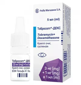 Тобросопт Декс краплі суспензія очні 3мг/1мг/1мл по 5 мл у флаконі 1 шт.