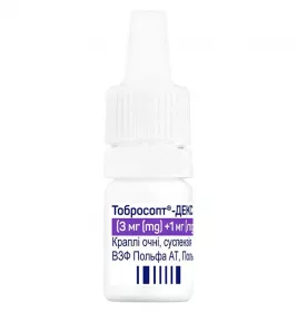 Тобросопт Декс краплі суспензія очні 3мг/1мг/1мл по 5 мл у флаконі 1 шт.