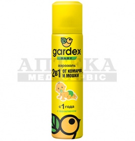 *GARDEX Аерозоль від комарів та мошок для дітей з 1го року 80мл