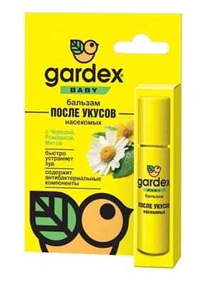 *GARDEX Baby Детский бальзам-Стик после укусов 7мл *GARDEX Baby Детский бальзам-Стик после укусов 7мл