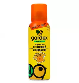 *GARDEX Аерозоль дитячий від кліщів, комарів на одяг 100мл
