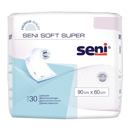 Пеленки SENI Soft Super впитывающие 90*60см №30 Пеленки SENI Soft Super впитывающие 90*60см №30