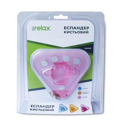*Эспандер кистевой Ridni Relax (легкий-розовый) 10-40 кг, RD-ASA355-L