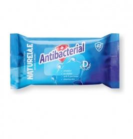 *Салфетки влажные NATURELLE antibacterialn D-pantenol №48