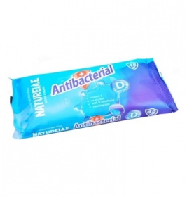 *Салфетки влажные NATURELLE antibacterialn D-pantenol №48