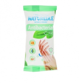Салфетки влажные NATURELLE antibacterialn подорожник №15