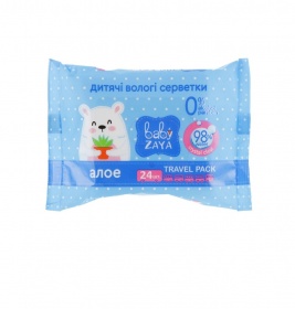 Салфетки влажные Baby Zaya Алоє №24