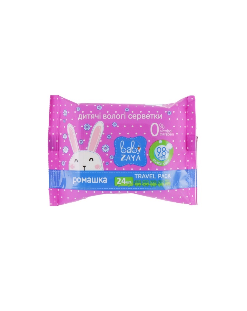 Серветки вологі Baby Zaya Ромашка №24