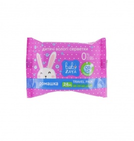 Серветки вологі Baby Zaya Ромашка №24