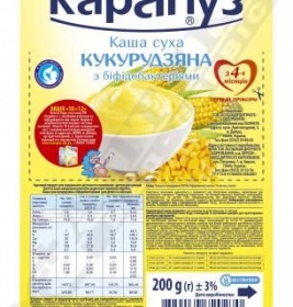 *Каша Карапуз безмолочна кукурудзяна з 4-х міс.200г