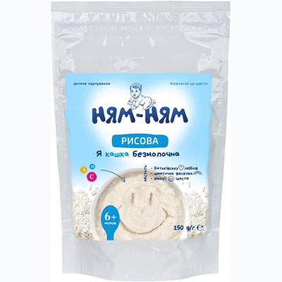 *Каша Ням-Ням рисова з 6-ти міс. 150 г